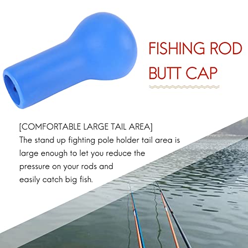 Pteanecay Fishing Rod Butt Cushion Cap,Floating Eva Foam Holder Boat Rock Cover For Large Fishing Rods #TOP1