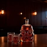 Whiskey Decanter Set, Whiskey Decanter with 2 Glasses, Decanter Set for Men Vodka Scotch Bourbon,Boyfriend Gifts for men Dad Husband