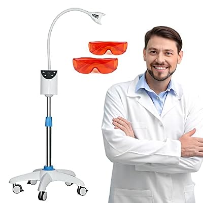 Dental Mobile Teeth Whitening Lamp Cold Bleaching Teeth Whitening Blue Light Machine LED Teeth Whitener Accelerator Light Oral Care
