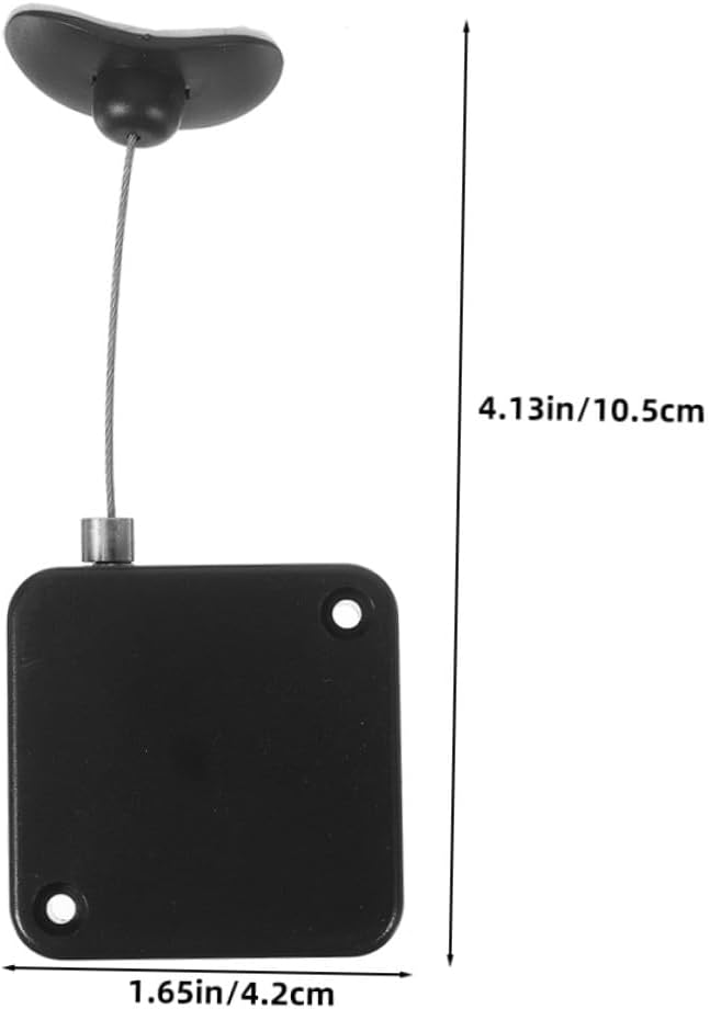 Artibetter 2pcs Retractable Cable Lock with Remote Control Steel Security Tethers Automatic Retraction Anti-Theft Lanyards for Tv DVD Gaming Controllers Glasses Watches Multifunctional Use