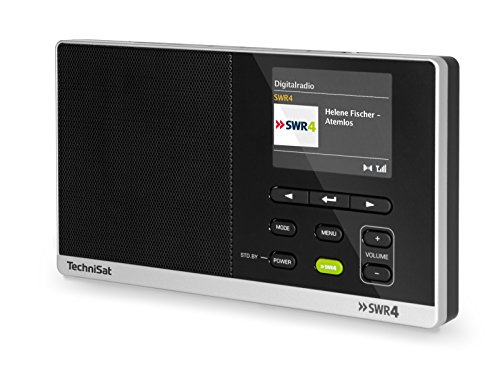 TechniSat digitradio 215 swr4 Edition (Radio Dab +/FM Portable avec écran Couleur et Bouton swr4 directe, Le réseau & Pile), Noir