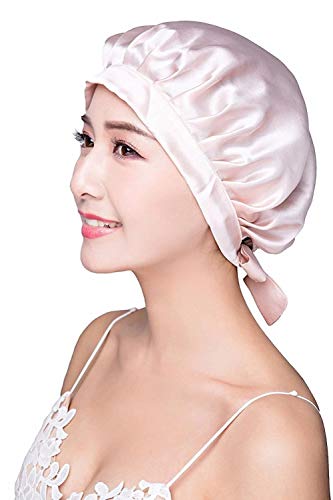 Sleeping Hats Silk Flat Cap Sleep Traceless Bonnet Cap Night Hat Natural Hair Curly Hair Loss Head Cover for Women Girls