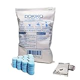 DOKIKO 50 PCS Glass Cleaner Tablets for Home,Dissolve Concentrated Tablets, Glass Cleaner, 50 Concentrated Dissolvable Refill Tablet,1 Pack Makes 50 * 16 fl oz Cleaner Spray