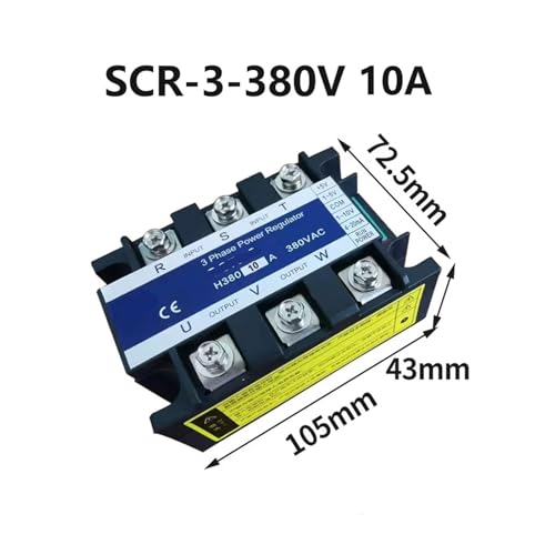 Module de régulation SCR-10A triphasé 380V pour contrôle industriel précis