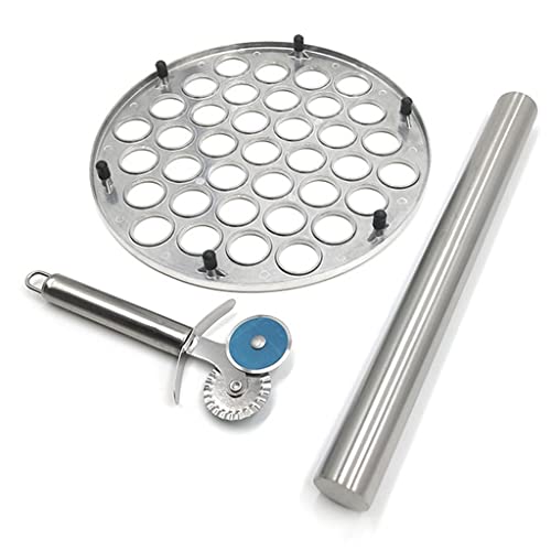 Home Chef Pelmeni Maker With Ravioli Cutter Wheel And Rolling Pin Quick And Easy To Use Cooking