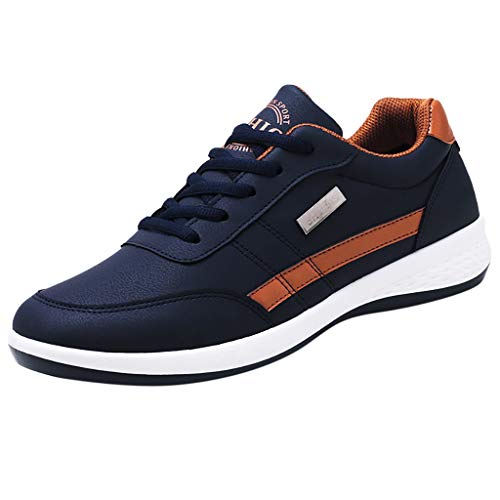Chaussures de course homme baskets cuir synthetique et semelle caoutchouc