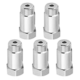 LYEAA O2-Sensor-Abstandshalter, Universal-Adapter für Motorkontrolllicht, M18 x 1,5, 45 mm Sauerstoff-Sensor-Reagenzglas, 5 Stück