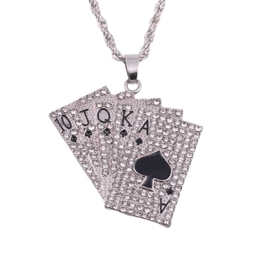 Collier homme hip-hop iced out aux finitions soignées style rock