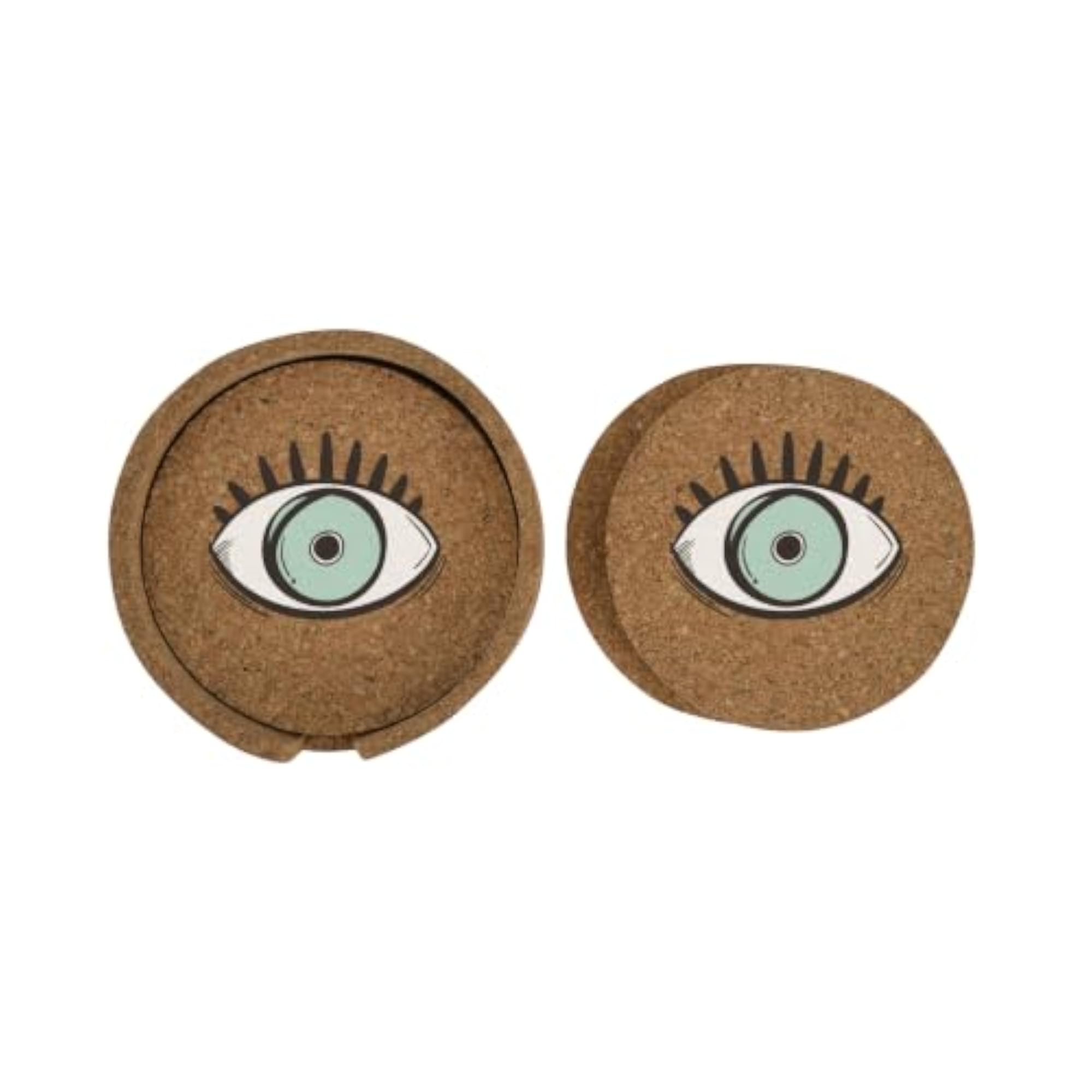 Printed Cork Coaster Set of 4, Design 71