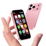 cofcvgs Mini Smartphone, sblocco 3G-Dual-SIM, schermo HD da 3,88 pollici con riconoscimento facciale, per bambini e studenti come sostituto touchscreen smartphone (rosa)