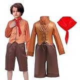 keaiyouhuo 4PCS Boys Encanto Antonio Madrigal Costume Cosplay Outfit for Kids, Halloween Birtrhday Role Play Party with Scarf 1-7T
