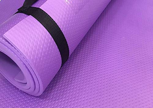 COLCHONETE EVA PARA YOGA E EXERCÍCIOS (170X50X8MM) COR LILAS- ACOMPANHA ALÇA.