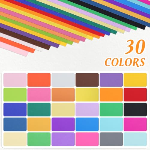 Cartón de colores con 60 hojas de cartulina gruesa para manualidades y origami 4