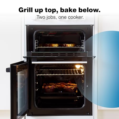 Altimo CETC502W 500mm Twin Cavity Freestanding Cooker - White - Image 6