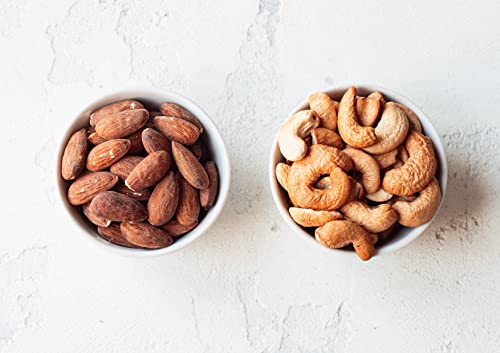 Organic Almonds And Cashews Mix, Dry Roasted & Lightly Salted, 4 Pounds – Oven Roasted Nuts With Himalayan Salt, Non-Gmo, Protein Rich Trail Mix, Healthy Vegan Snack, No Oil Added, Kosher Blend, Bulk #TOP5