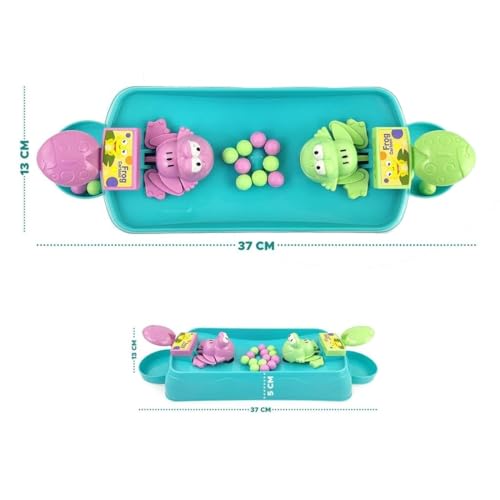 Image of Wembley Hungry Frog Indoor Game for Kids | Family Board Game | Frog Toys for Kids Activity | 2 Player Fun Interactive Frog Eat Beans Game | Gift for Girls and Boys - Proudly Made in India