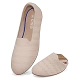 ATHMILE Ballet Flats for Women Ballerina Slip On Round Toe Loafer Shoes Dressy Casual for Wedding Business Daily 2026 Fashion Zapatos Bajos para Mujer Nude Size 8