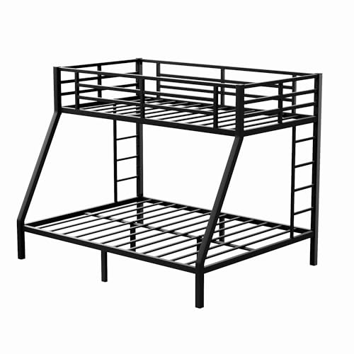 Bellemave GZZ000078NTQ2 Twin Xl Over Queen Bunk Beds With Ladder And Full Length Guardrail, Heavy Duty Bunk Beds/Twin Xl Over Queen Bunk Bed thumb #8