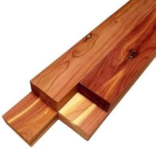Barrington Hardwoods Cedar (Aromatic) Lumber - 3/4" x 2" (4 Pieces) (3/4" x 2" x 24")
