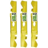 Wuples ZT1 50 742P05094-X Mulching Blades Fit S-Shaped Hole Compatible with Cub Cadet Enduro XT1-LT50 Ultima ZT1-50,742-05094-X Xtreme Blades Repalce 490-110-C204 19A30050100 50inch Deck,3 Pack