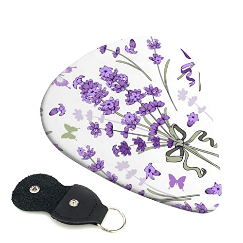 ASDTEHCY Lot de 6 médiators en celluloïd en forme de fleur violette, fins, moyens et lourds pour guitares acoustiques… - Les Beatles, Paul McCartney, John Lennon, RIngo Starr, George Harrison ASDTEHCY Lot de 6 médiators en celluloïd en forme de fleur violette, fins, moyens et lourds pour guitares acoustiques…