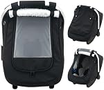 Waterproof Baby Car Seat Cover, Warm Carseat Cover for Cold Weather, Infant Car Seat Canopy with 2 Breathable Vents, 3D Mink Dot Baby Carrier Cover for Boys & Girls