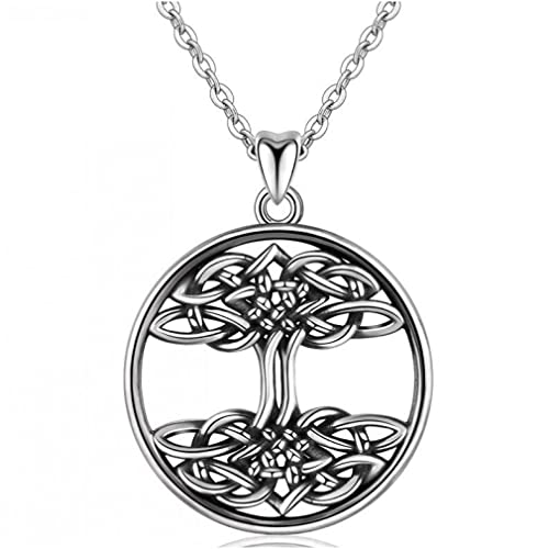 Collier arbre de vie résistant au ternissement, bijou femme au nœud élégant