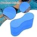 Menolana Pull Buoy Kickboard EVA Foam Flotation Swim Kick Board Swimming Buoy for Men Women Competitive Swimmer Children Adults Stroke, Blue