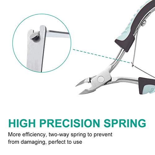 Ivon CT1219 Cuticle Trimmer, Non-Slip Professional Cuticle Nipper Stainless Steel Cutter thumb #2