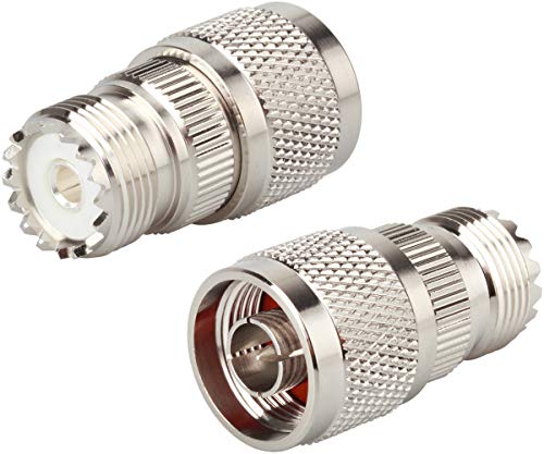 Exclusive Discount 50% Price GiMiLiNK N Male to UHF Female Adapter (2-Pack), PL-259 SO-239 Female to N Type Changer Adapter Coaxial Connector Converter Low Loss