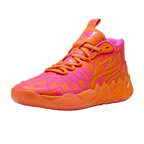 PUMA Mens Mb.01234 Mash-Up Basketball Sneakers Shoes - Orange2