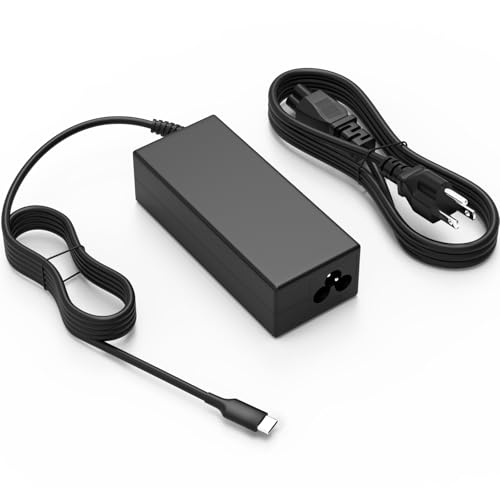 Nivjuky 45W USB C Universal Laptop Charger Compatible with HP Chromebook X360 11 14 14-ca051wm 14-ca052wm 14-ca091wm 14-ca0061dx Type C Power Supply Adapter Cord