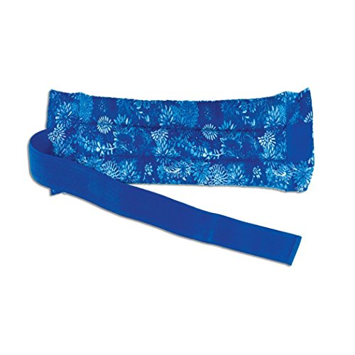 Back & Abdomen Herbal Heating Pad- Natural & Reusable – Lumbar Relief - Hot and Cold Therapy by Nature Creation (Blue Flowers)