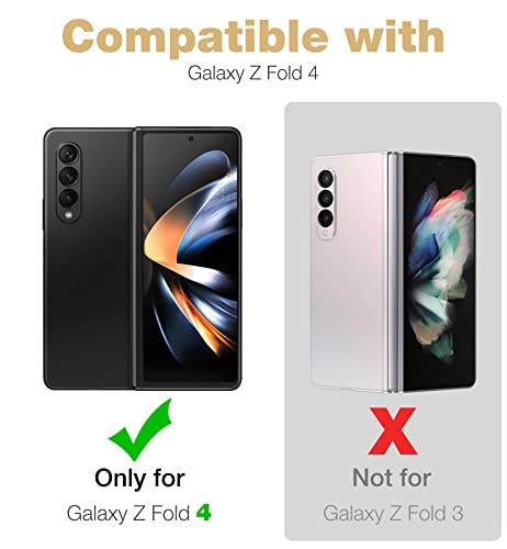 Coque Samsung Galaxy Z Fold 4 5G Dexnor avec protège-écran et support intégrés - Noir
