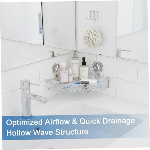 Support rangement sans perceuse pour douche étagère d'angle murale anti humidité
