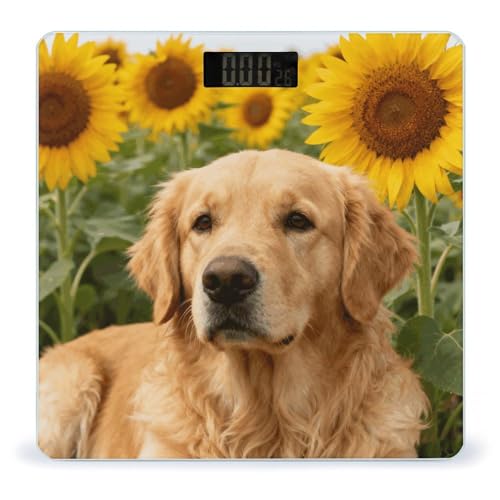 Báscula Digital Golden Retriever Sunflower 400 Lb miniatura 1