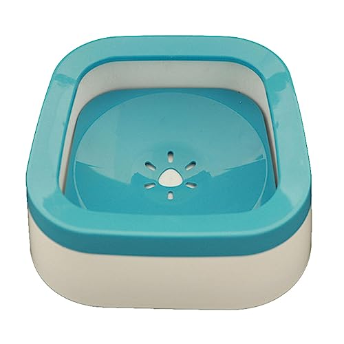 Dog Water Bowl Dispenser Cat Drinking Feeder 1L Pet Feeding Vehicle Carried Water Bowl Dispenser for Kitten Travel, Blue