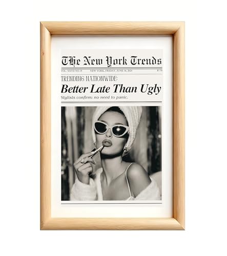 TINAZG QWIE newspaper wall art 8x10 unframed print vintage wall