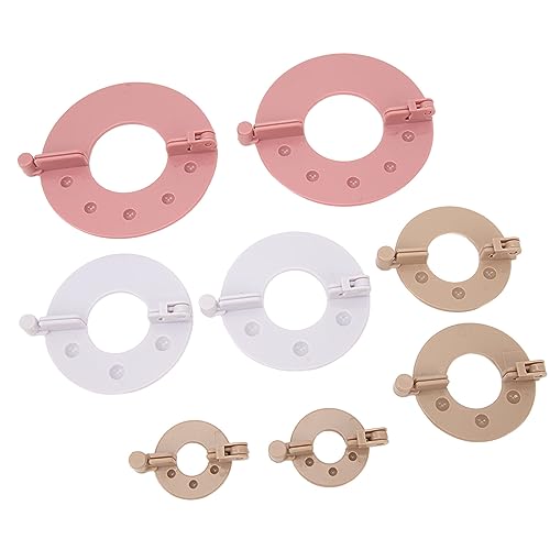 Kit de 8 peças para fazer pompom, tecelão de bolas de pelúcia eficiente para projetos de artesanato