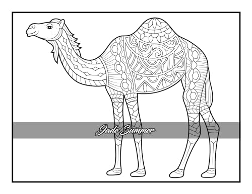 100 Animals: An Adult Coloring Book with Lions, Elephants, Owls, Horses, Dogs, Cats, and Many More! - Image 48