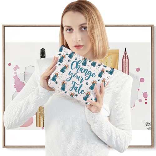 LEVLO Merida Brave Cosmetic Make Up Bag Merida Fans Gift Chase Your Fate Merida Makeup Zipper Pouch Bag for Women Girls Chase Your Full Bag - Image 4