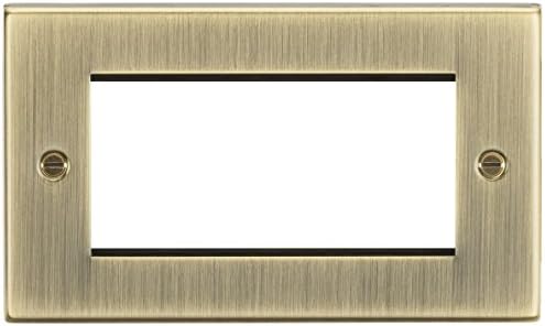 Knightsbridge CS2AB Square Edge 1G Light Switch - Antique Brass