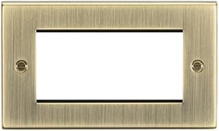 Knightsbridge CS2AB Square Edge 1G Light Switch - Antique Brass