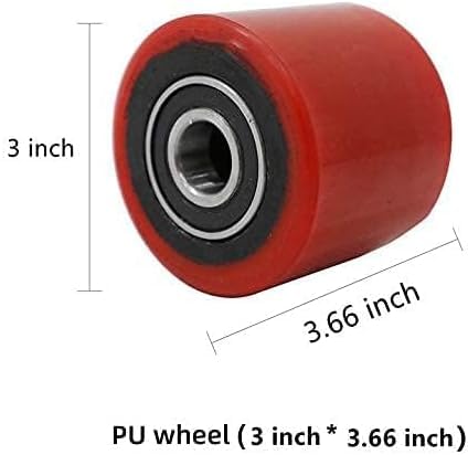 Image of Tory Carrier Pallet Jack /Truck Load Wheel PU Wheels Roller (2 Pairs)