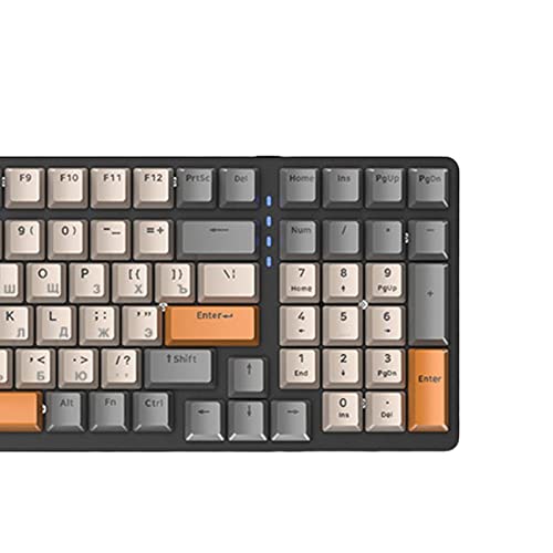 Clavier mécanique russe rétroéclairé Qianly Style Un avec câble USB-C pour PC