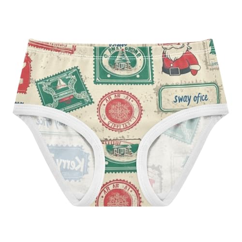 Postmark Christmas Seamless Soft Girls' Panties Briefs Underwear for Toddler Girls in Sizes 2T,3T, 4T, 5T, 6Y and 8Y