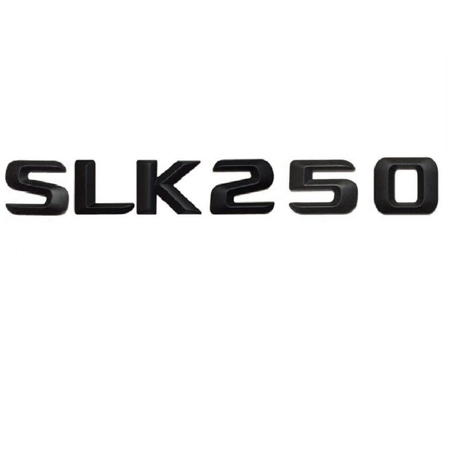 TVAAGHBCBR Matt Black SLK 250" Car Trunk Rear Letters Words Number Badge Emblem Decal Sticker Fit For Mercedes Benz SLK Class SLK250