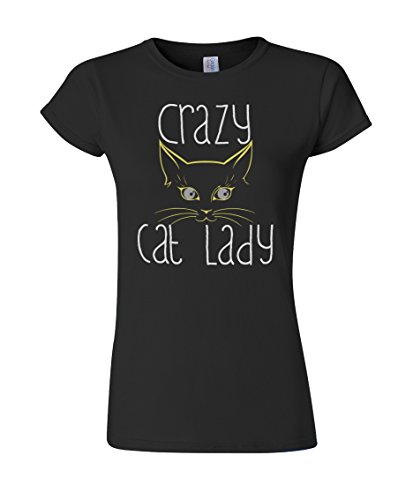 buzz shirts Gift for Mothers - Crazy Cat Lady - Womens Novelty Kitten Pet Organic Cotton Slogan T-Shirt