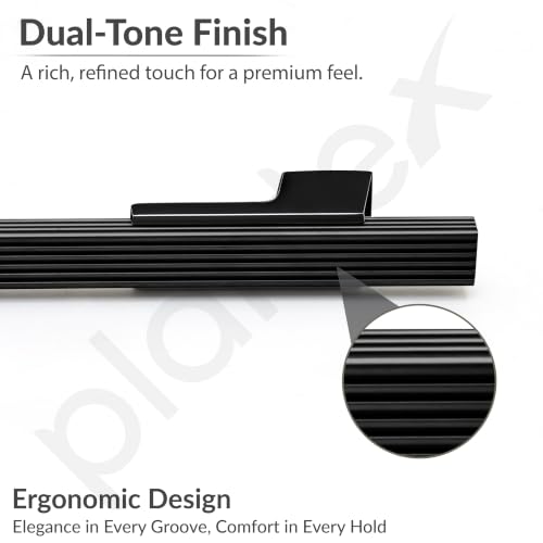 Image of Plantex Aluminium Cabinet Handle /900mm Wardrobe Handle for Home /Cupboard Door Pull-Push Handles for Office - Pack of 1 (DTC-5580, Black)