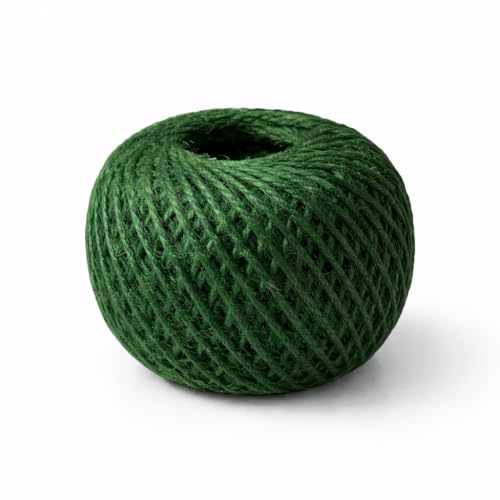 100m Garden Twine String Rope for Wrapping and Gardening Green Twine String for Climbing Plants Crafting & DIY Projects (pack of 1) (d green)